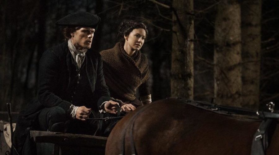 outlander season 4 behind the scenes photos, outlander filming in glasgow
