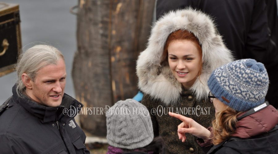outlander episode 407, behind the scenes filming outlander season 4