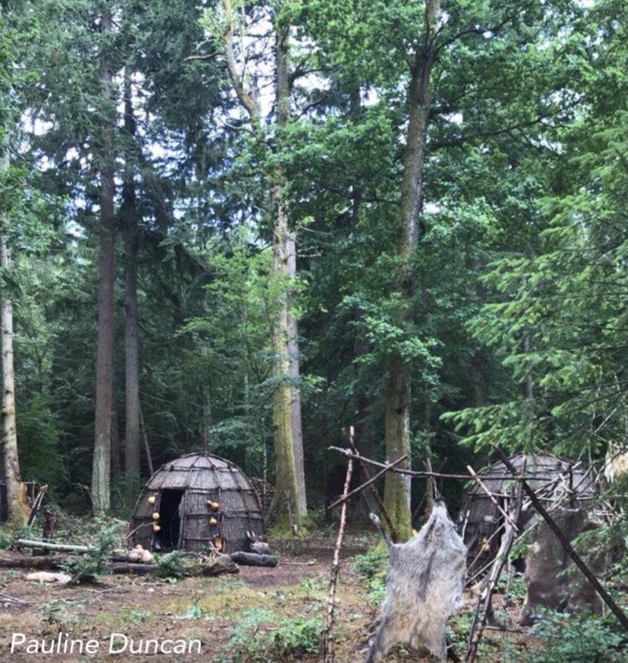 behind the scenes filming outlander season 4, outlander episode 412 providence, faskally wood, filming the mohawk village in outlander