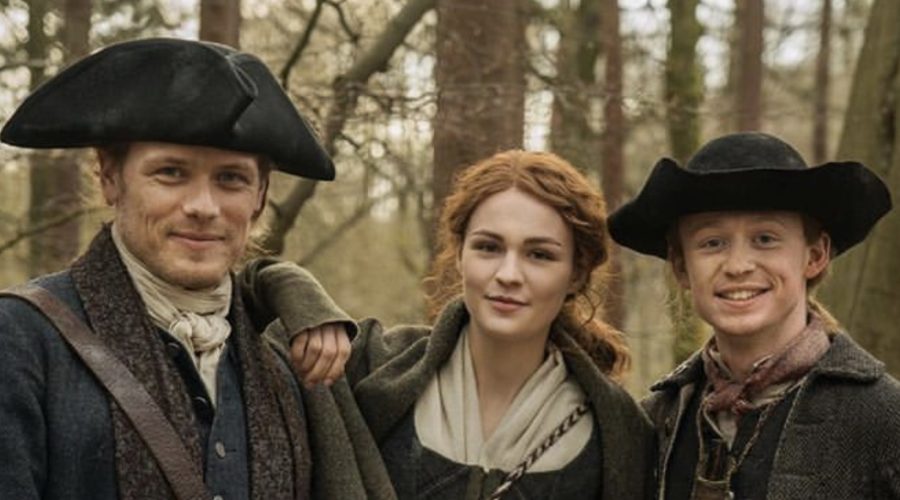outlander episode 409, behind the scenes filming outlander season 4, the birds and the bees