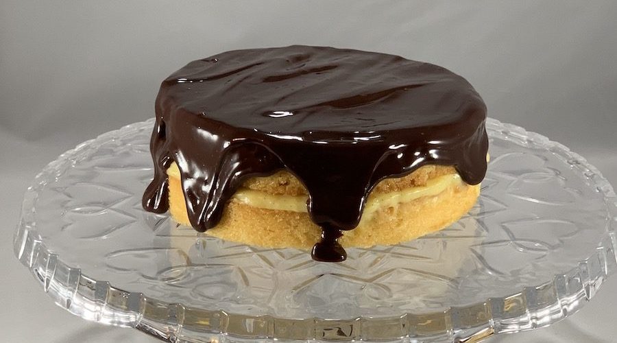 Mini Boston Cream Pie, Boston Cream Pie, Pastry Cream, Ganache, 20th century baking, Boston