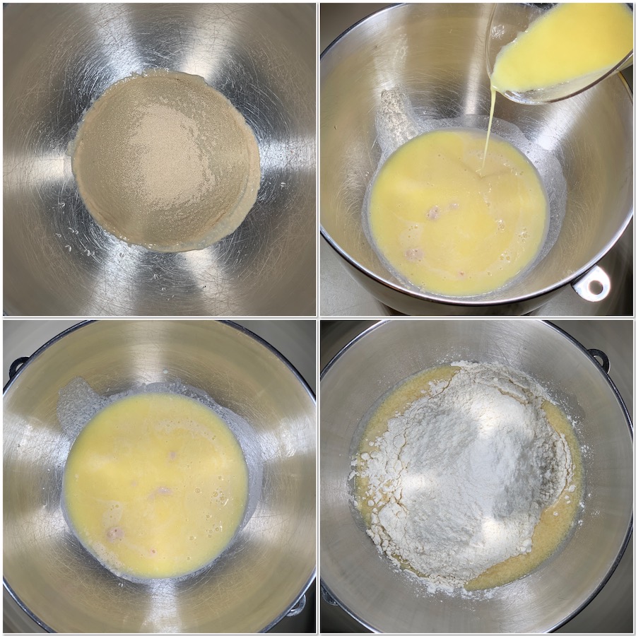 Making the dough forScottish Cream Buns 