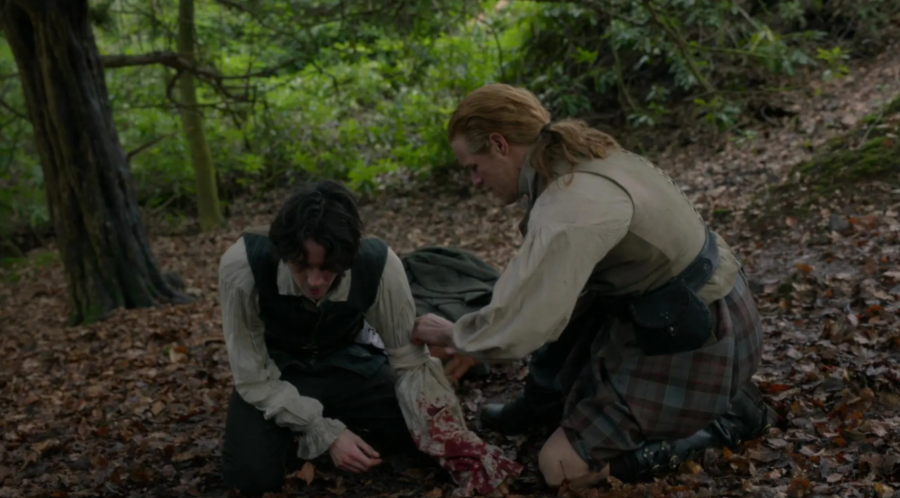 Jamie’s rescue of Fergus after his attempted suicide