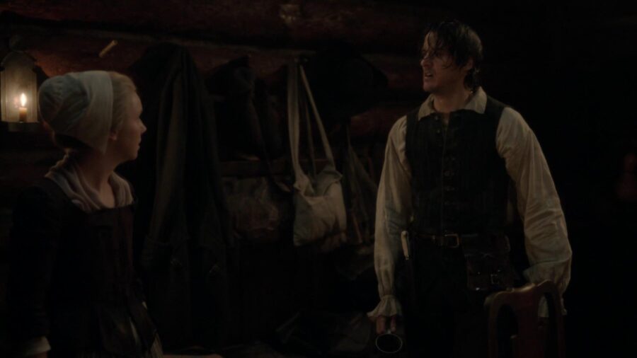 Marsali confronts Fergus about his drinking.